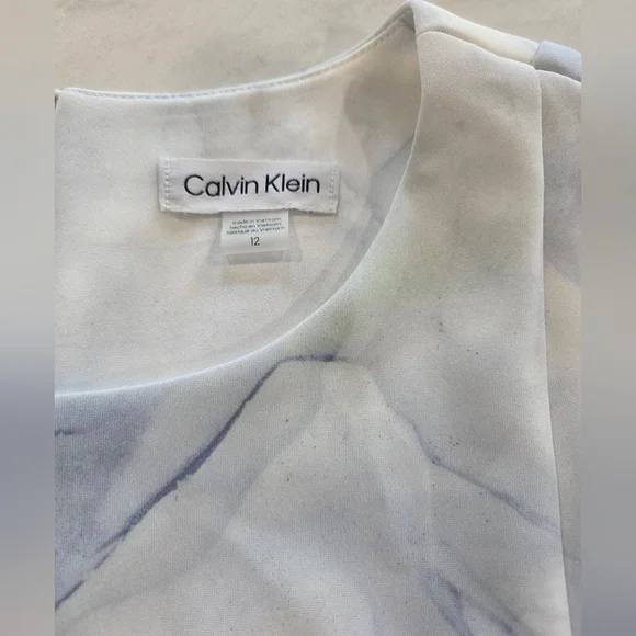 NWT Calvin Klein A Line Scuba Sleeveless Dress - Picture 8 of 11